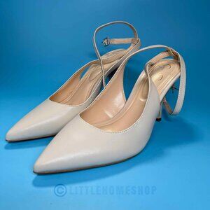 NEW!  Jessica Simpson Leather Miriale heel in Soft Ivory, SIze 7.5